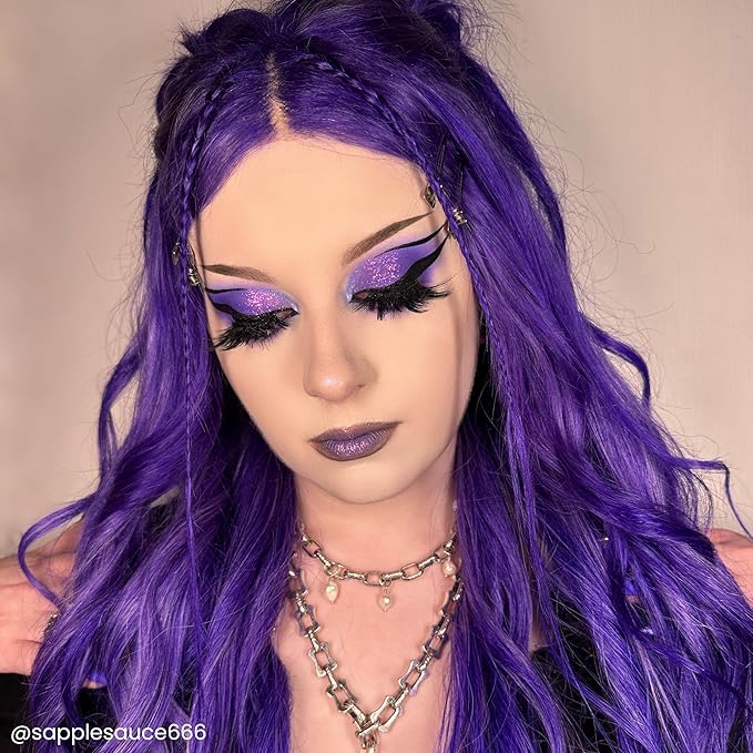 Arctic Fox Semi-Permanent Hair Dye, Vegan & Cruelty-Free, Vibrant Purple Madness, Ammonia-Free, Conditioning Formula, For All Hair Types, DIY Color, 5.6 fl oz