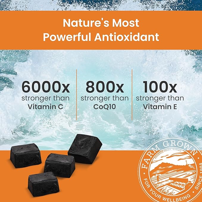 Nutrex Hawaii BioAstin Hawaiian Astaxanthin - 12mg, 60 Gummies - Farm-Direct Premium Antioxidant Supplement to Support Eye, Skin, Joint & Immune System Health - Non-GMO & Gluten-Free