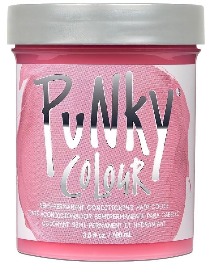 Punky Cotton Candy Semi Permanent Hair Color - Vegan & Cruelty-Free Conditioning Hair Dye, Lasts Up to 35 Washes, 3.5 fl oz
