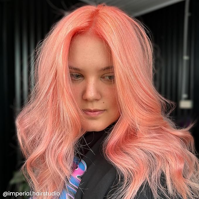 Arctic Fox Semi-Permanent Hair Dye, Vegan & Cruelty-Free, Pastel Peach Prosecco, Ammonia-Free, Conditioning Color for Platinum Hair, 8 Fl Oz (Pack of 2)