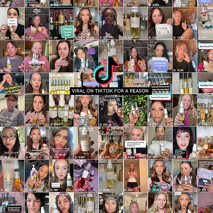 Ultra-Concentrated Hair & Body Perfume Mist, Long Lasting Women's Fragrance, Gourmand Perfumes for Women, Vegan and Cruelty Free (Mirage of Her)