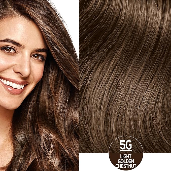 Naturtint 5G Light Golden Chestnut Permanent Hair Color (Pack of 1), Ammonia Free, Vegan, Cruelty Free, up to 100% Gray Coverage, Long Lasting Results (Packaging may vary)