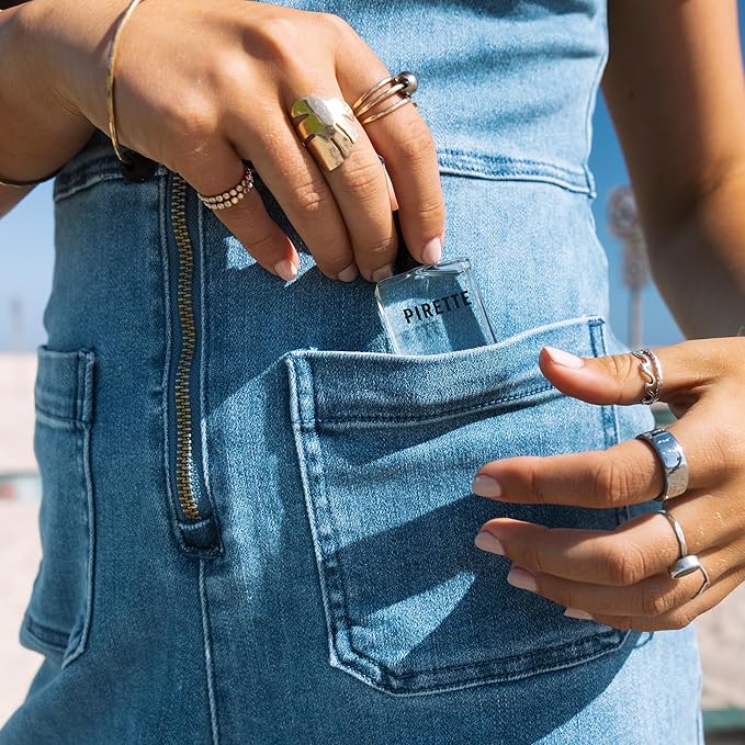 PIRETTE Fragrance Oil Roll On, Beach-Inspired, Long Lasting Perfume Oil with Notes of Fresh Green Coconut, Surf Wax & Sunscreen, Daily Rollerball Perfume for Women, 0.5 fl oz