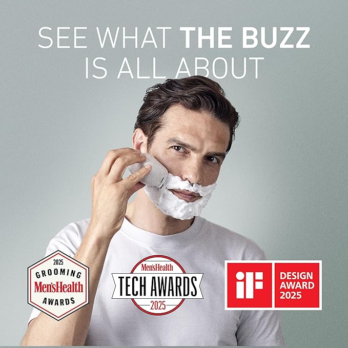 Panasonic ARC5 Palm-Sized Foil Shaver for Men, Powerful Travel Electric Razor, USB-C Charge Wet/Dry, Easy Clean Luxury Japanese 5-Blade, Smooth & Precise Cut w/Smart Sensor (Natural Sea Stone)