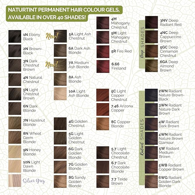 Naturtint 5G Light Golden Chestnut Permanent Hair Color (Pack of 1), Ammonia Free, Vegan, Cruelty Free, up to 100% Gray Coverage, Long Lasting Results (Packaging may vary)