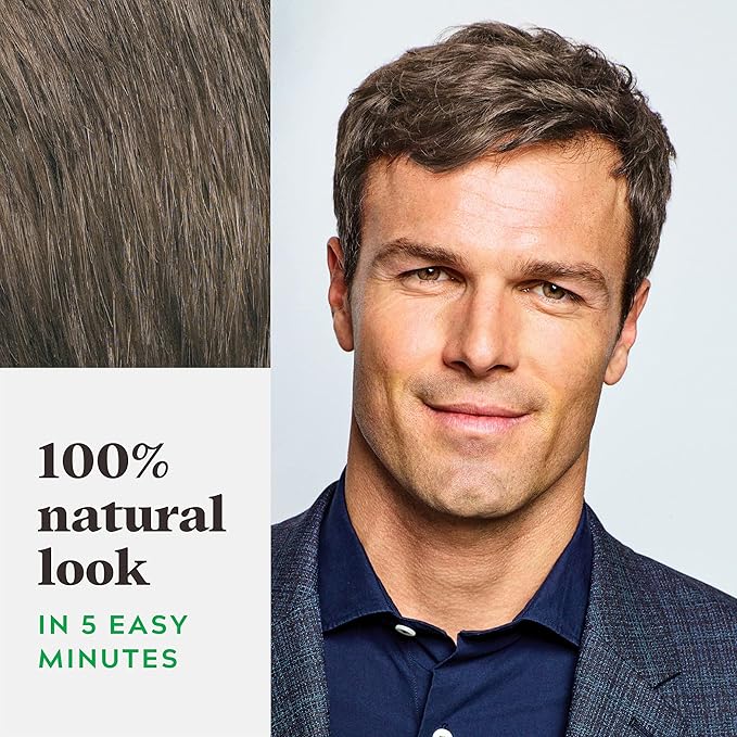 Just For Men Shampoo In Color, Hair Color for Men with Keratin and Vitamin E for Stronger Hair, Restores Natural Hair Color, Medium Brown, H-35, Pack of 3