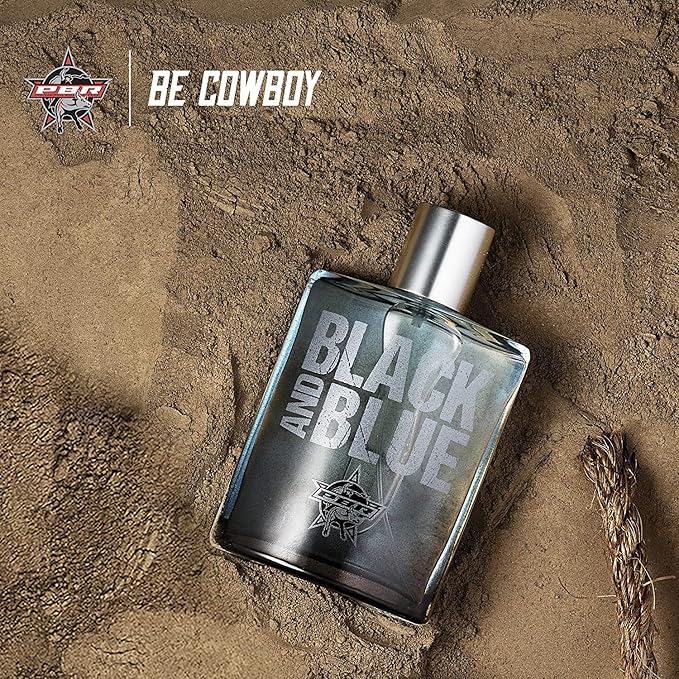 Tru Western PBR Black and Blue Men's Cologne, 3.4 fl oz (100 ml) - Crisp, Fresh, Spirited
