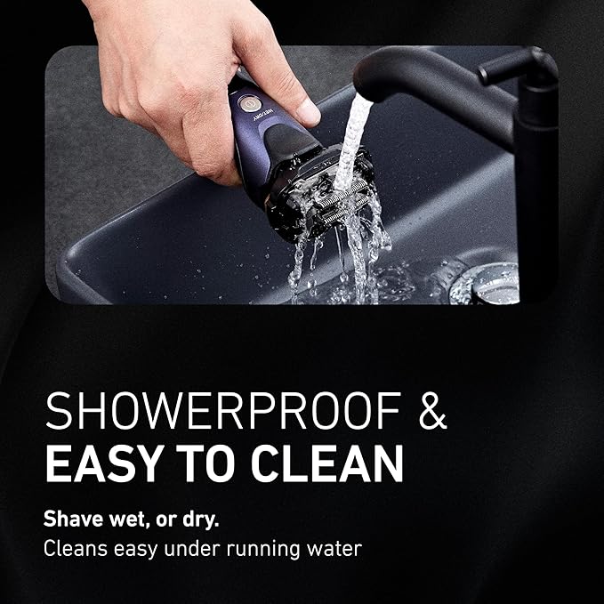 Panasonic ARC5 Electric Razor for Men with Pop-up Trimmer, Wet Dry 5-Blade Electric Shaver with Intelligent Shave Sensor and 16D Flexible Pivoting Head - ES-ALV6HA (Navy)