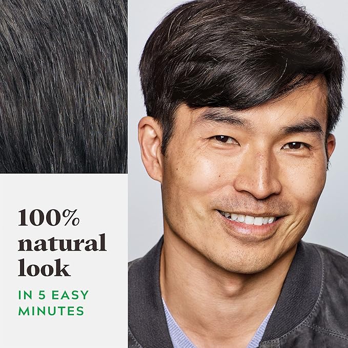 Just For Men Shampoo-In Color (Formerly Original Formula), Mens Hair Color with Keratin and Vitamin E for Stronger Hair - Darkest Brown-Black, H-50A, Pack of 2