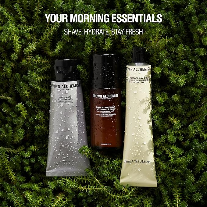 Grown Alchemist Shaving Gel, Sandalwood & Sage. Hydrating Botanicals, Close, Smooth Shave (75ml)