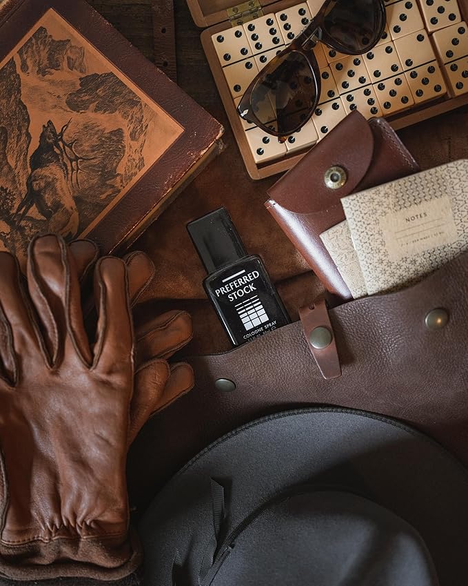 Stetson Preferred Stock - Cologne Spray for Men - Leathery, Woody, and Casual Aroma with Fragrance Notes of Cypress, Balsam Fir, and Sandalwood - 2.5 Fl Oz