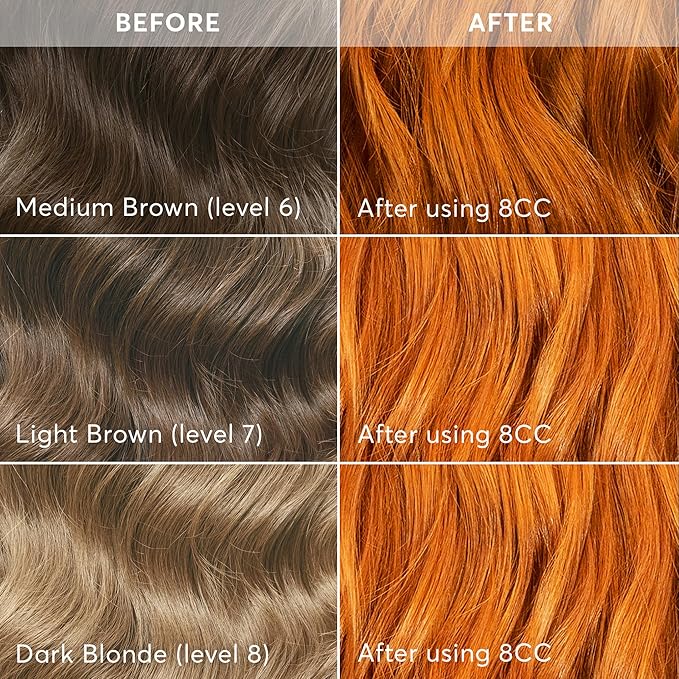 Madison Reed Radiant Hair Color Kit | 8CC Dark Vivid Copper Blonde (Matera Marigold) Vivid Color-Enhancing Formula | Salon-Quality Permanent Hair Dye | PPD-Free & Ammonia-Free | 1 Pack