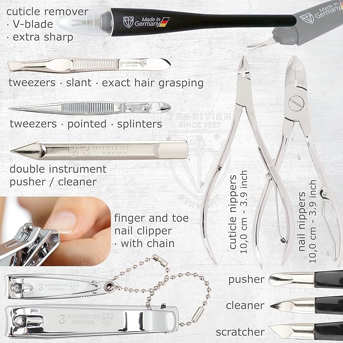3 Swords Germany – Manicure Pedicure Grooming Set kit (548)