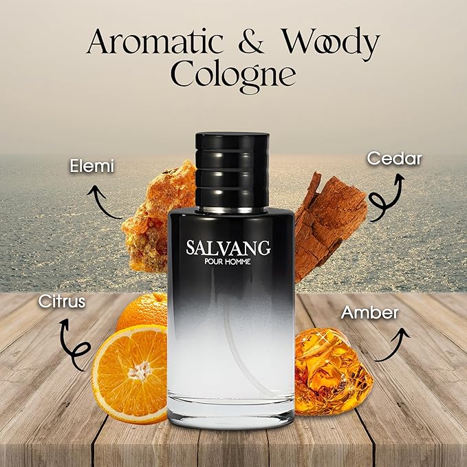 3Pack Men Cologne 100ml Each Eau De Parfume Spray with Woody Floral & Fruity Scent Perfume Gift Set Day to Night Luxury Fragrances