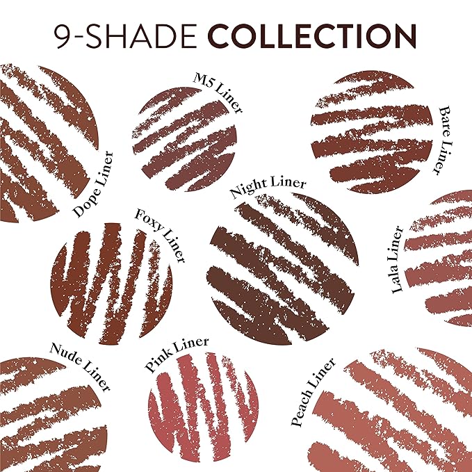 Mented Cosmetics Lip Liner for Women, Dark Brown Lipliner Lip Pencil, Waterproof Lipliner, Vegan + Cruelty Free Makeup, La La