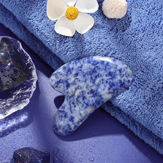 rosenice Gua Sha Facial Tools Natural Gua Sha Jade Stone for Face Skincare Facial Body for SPA