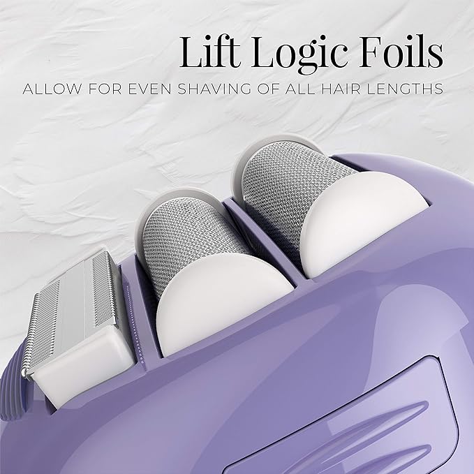 Remington Smooth & Silky Electric Shaver for Women, 4-Blade Smooth Glide Foil Shaver and Bikini Trimmer with Almond Oil Strip, Shave Wet or Dry