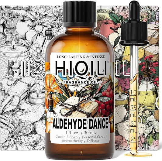 HIQILI Aldehyde Dance Fragrance Oil for Making Candle, Scented Home Decor, Room Spray, Skin & Body, Essential Oil Diffuser - 1 Fl Oz