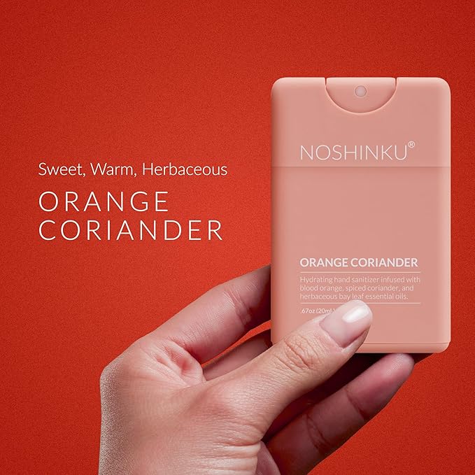 Noshinku - Refillable Hand Sanitizer Discovery Deux 3-Pack, Travel Size Spray, Hydrating Botanical Oils, Natural Ingredients, All Natural Fragrances, Sugarcane Derived Alcohol, No Parabens, No Dyes