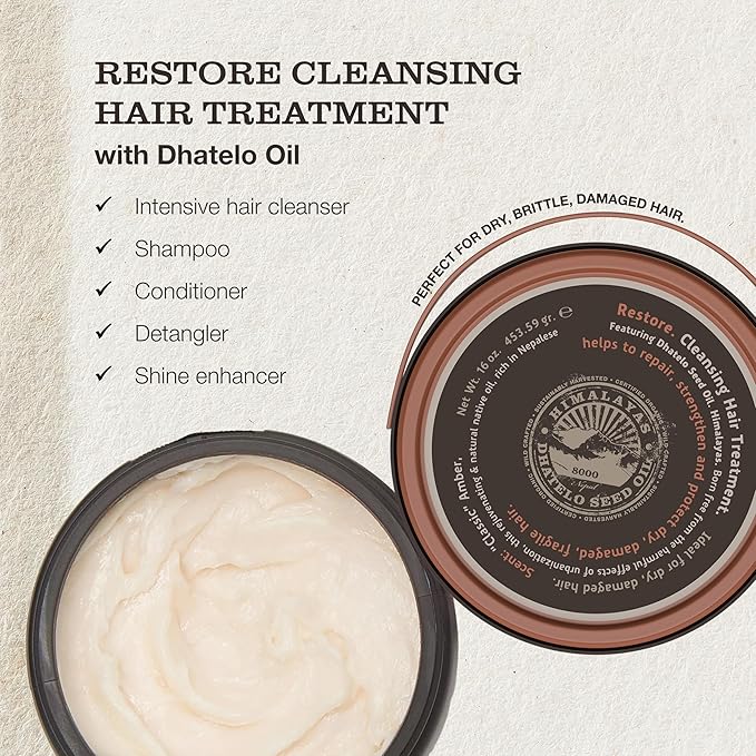 Tweak’d by Nature - Restore Cleansing Hair Treatment, Damaged Hair Treatment, Sulfate Free Conditioner, Shampoo, Detangler, and Intensive Hydrating Solution and Shine Serum (16oz)