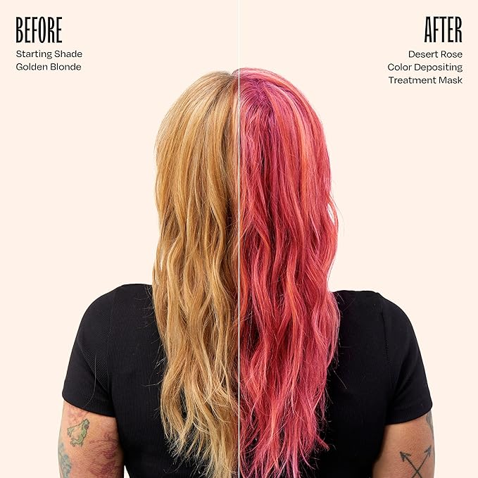 Overtone Daily Color Depositing Conditioner, Desert Rose, 8 oz, Hydrating, Damage-Free Temporary Hair Color for All Hair Types with Shea Butter & Coconut Oil, Vegan & Cruelty-Free