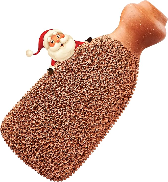 Pumice Stone for Feet Lasts 5+ Years Foot Exfoliator Scrubber Callus Remover Made of Natural Terra-Cotta
