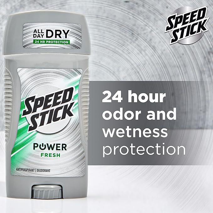 Speed Stick Men's Deodorant, Fresh, 3 Ounce, 4 Pack