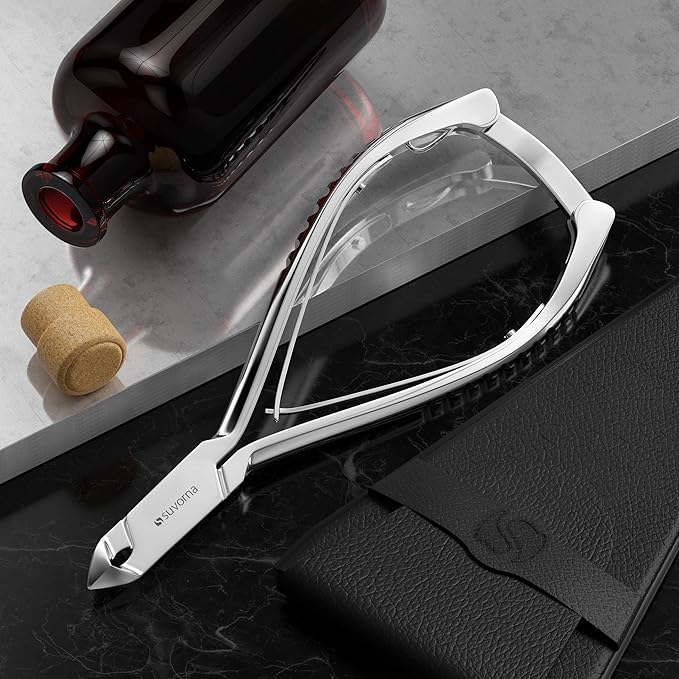 Suvorna Professional Cuticle Trimmer and Professional Cuticle Nippers - Cuticle Clippers for Women and Men - Cuticle Cutter For Nails - Sharp Cuticle Nippers Professional for Spas and Salons