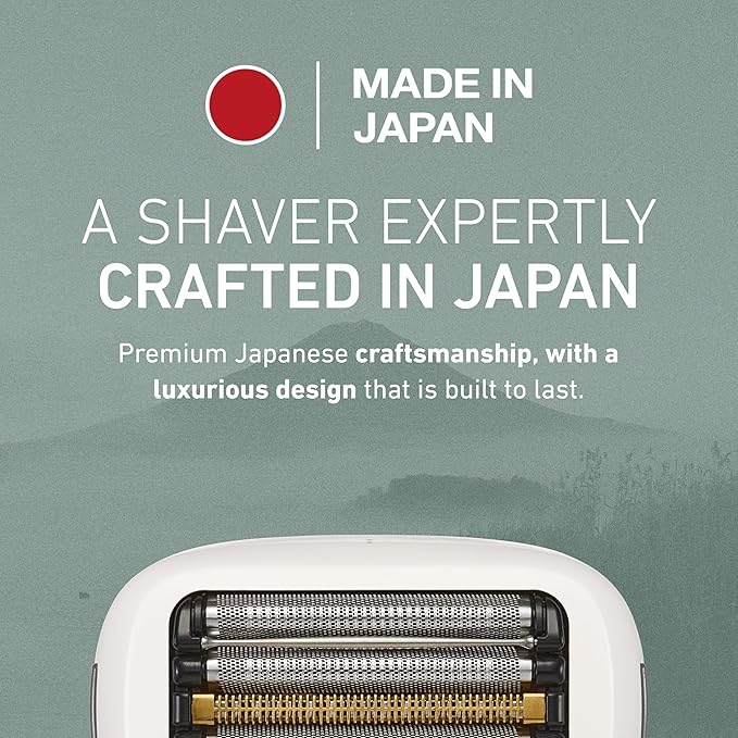 Panasonic ARC5 Palm-Sized Foil Shaver for Men, Powerful Travel Electric Razor, USB-C Charge Wet/Dry, Easy Clean Luxury Japanese 5-Blade, Smooth & Precise Cut w/Smart Sensor (Natural Sea Stone)