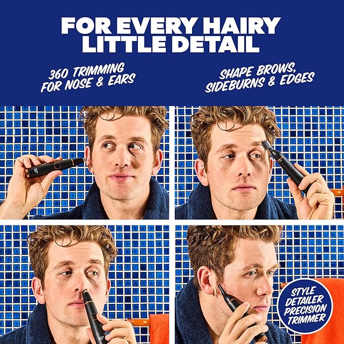 Dollar Shave Club | Style Detailer Precision Trimmer | Trimmer for Nose, Ears, Brows and Sideburns