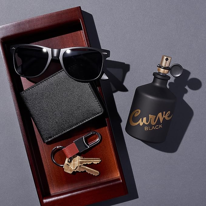 Curve Black For Men, Cologne Spray with Casual Day or Night Scent, 4.2 oz
