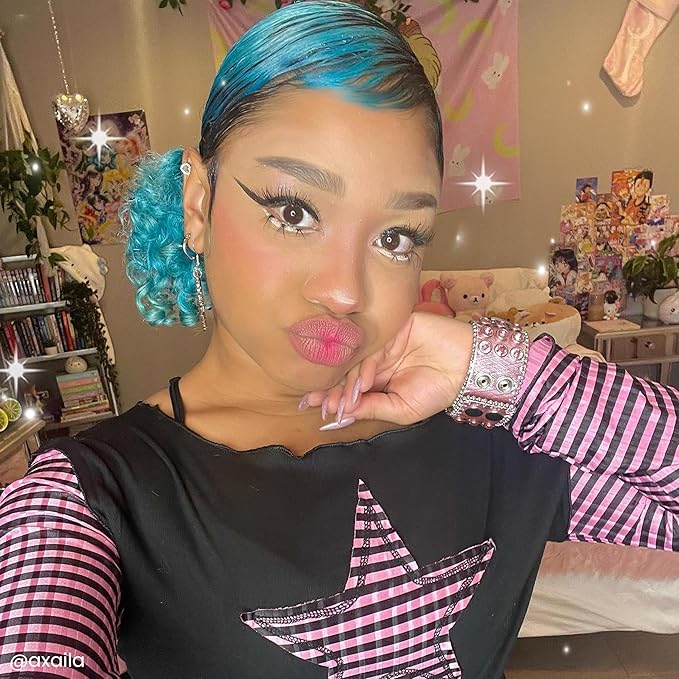 Arctic Fox Semi-Permanent Hair Dye, Vegan & Cruelty-Free, Pastel Blue, Ammonia-Free, Conditioning, For Bleached Hair, Long Lasting Color, Unisex, 8 Fl Oz, Cotton Candy Dreams