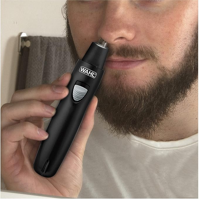 Wahl Groomsman Rechargeable Precision Trimmer for Hygienic Grooming with Rinsable, Interchangeable Heads for Eyebrows, Neckline, Nose, Ears, & Other Detailing - Model 3023284
