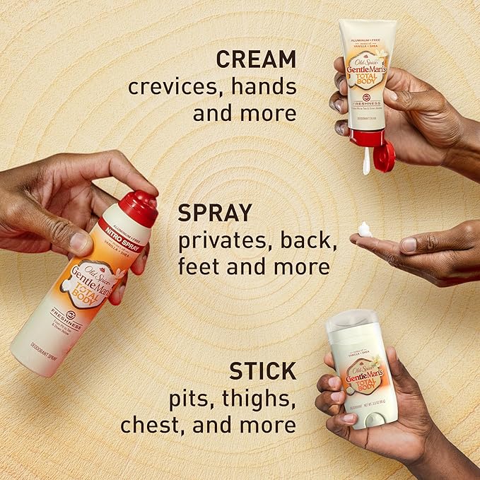 Old Spice Whole Body Deodorant Stick for Men, Aluminum Free, Fiji Scent, 24/7 Odor Protection, 24/7 Lasting Freshness, Dermatologist Tested, Gentle on Skin, Safe to Use All Over, 3.0 oz