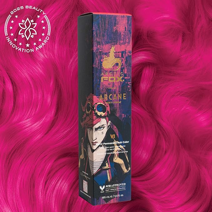 Arctic Fox x Arcane League of Legends Vegan and Cruelty Free Semi Permanent Hair Color Dye (5.6 Fl Oz, VI)