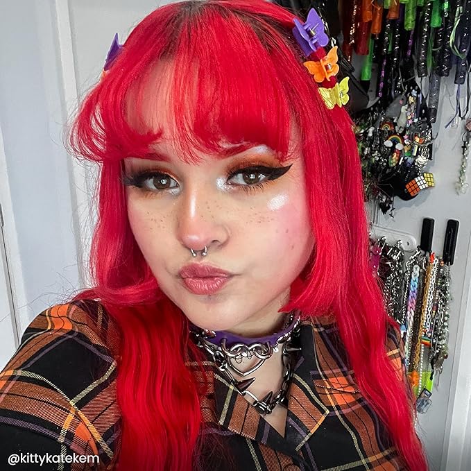 Arctic Fox Semi-Permanent Hair Dye, Vegan & Cruelty-Free, Vibrant Red Color, Ammonia-Free, Peroxide-Free, Conditioning Formula, For All Hair Types, Poison, 4 fl oz (Pack of 2)