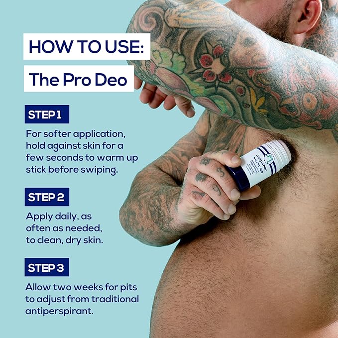 Megaman Pro Deo | Holiday Gifts for Men | Aluminum-Free Deodorant | Long-lasting Citrus Woods Scent | 2.6 oz