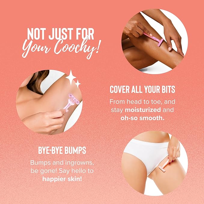 Coochy Shave Cream - Moisturizing Shave Lotion - Gentle Intimate Shaving Cream - For Bikini Area, Underarms, Legs & More - Rash-Free, Hydrating Formula - Sweet Nectar, 7.2 oz