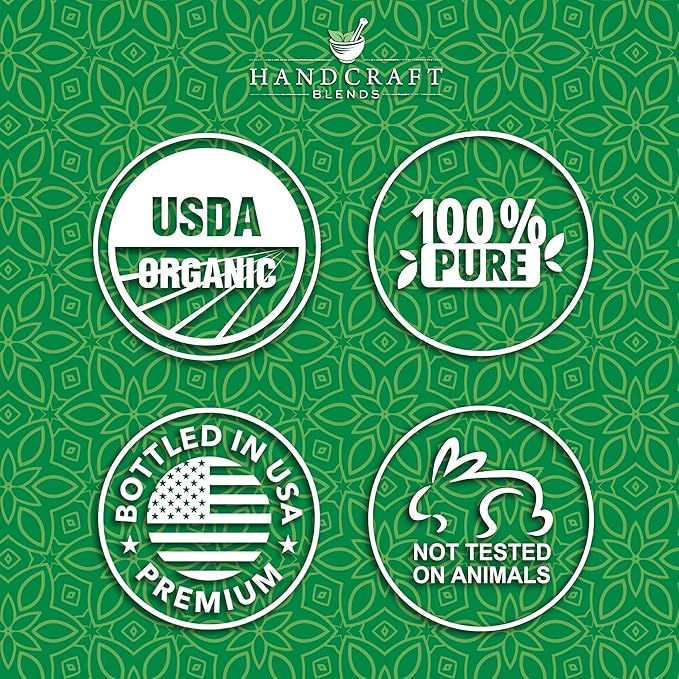 Handcraft Blends Organic Rosemary Essential Oil – 1 Fl Oz – 100% Pure and Natural – Premium Grade Essential Oil for Diffuser and Aromatherapy