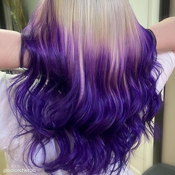 Arctic Fox Semi-Permanent Hair Dye, Vegan & Cruelty-Free, Ammonia-Free, Conditioning, Long Lasting, Vibrant Purple AF Color, For All Hair Types, Unisex, 4 Fl Oz