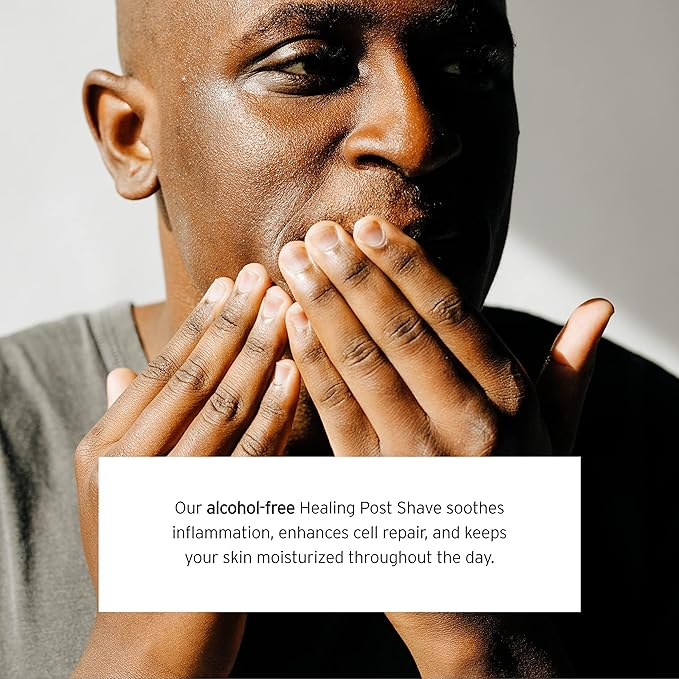 SUPPLY Healing Post Shave- Citrus & Basil After Shave- Alcohol- Free Soothing Formula for Men- Nourishes, Soothes and Boost Cell Repair- for Sensitive and Acne-Prone Skin- 2 oz. Bottle