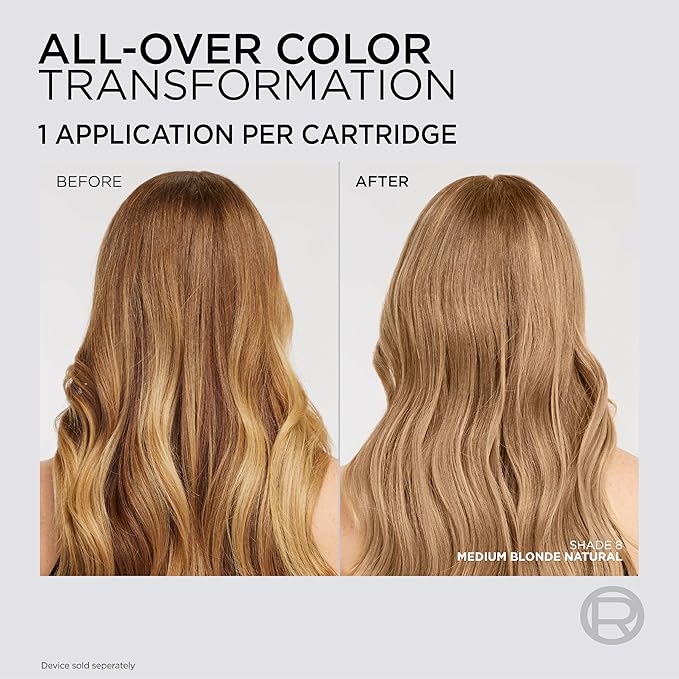 L'Oreal Paris Colorsonic Permanent Hair Dye Cartridge, Vibrant Hair Color for Root Touch Up, Gray Coverage or All Over Color in just 5 Minutes, 7 Dark Natural Blonde (Coloring Device Sold Separately)