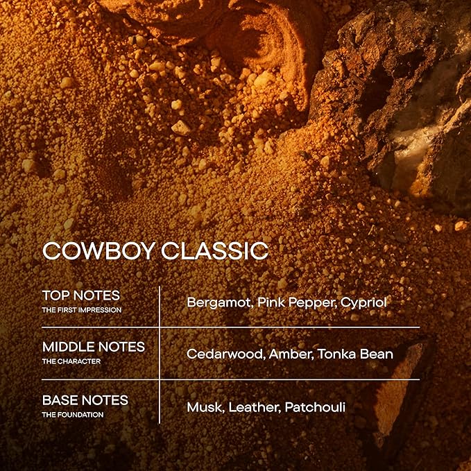 Harry's Cowboy Classic Men's Cologne - Woody Amber Scent - 1.7 fl oz - Notes of Bergamot, Cedarwood & Musk - Long-Lasting Eau de Parfum Men's Fragrance