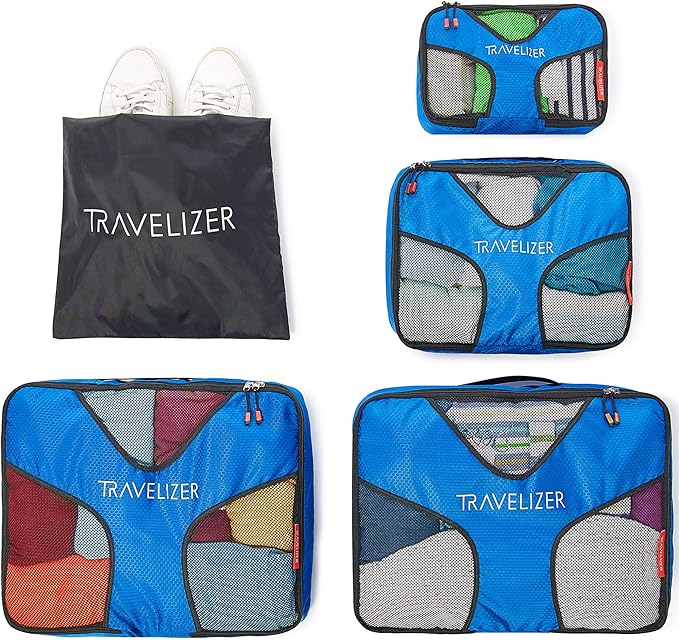 Travel Packing Cubes 5 pcs Luggage Organizer Set for Bag & Suitcase