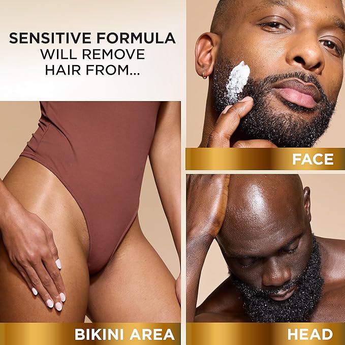 SoftSheen-Carson Magic Razorless Shaving Cream, Depilatory Hair Removal Cream, Works in 4 Minutes for Coarse, Curly Hair, 6 Oz