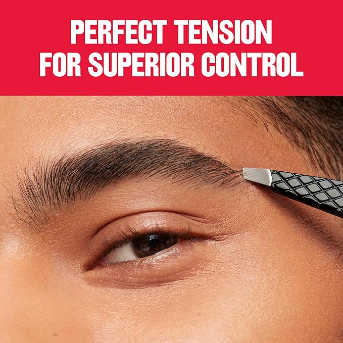 Revlon Eyebrow Tweezer, Stainless Steel | Pack of 2 | For Men & Women