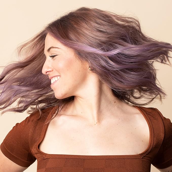 Overtone Daily Color Depositing Conditioner, Pastel Purple, 8oz, Hydrating, Damage-Free Temporary Hair Color for All Hair Types with Shea Butter & Coconut Oil, Vegan & Cruelty-Free