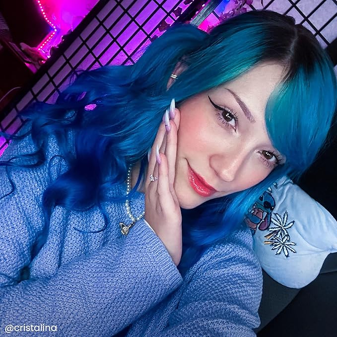 Arctic Fox Semi-Permanent Hair Dye, Vegan & Cruelty-Free, Conditioning, Ammonia-Free, Peroxide-Free, Aquamarine Blue, Vibrant Color for All Hair Types, 4 Fl Oz (Pack of 2)