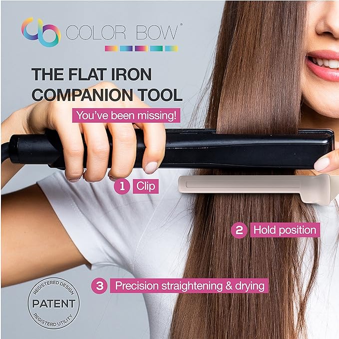 ColorBow Teasing Clip Comb (5 Pack), Coloring Styling Tools - Hairstylist Must Haves for Highlights balayage board Companion Ombré Trimming & Cutting - Flat Iron Comb Attachment Clip on