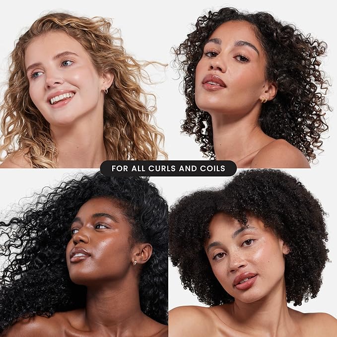 Tangle Teezer Ultimate Detangler Curly Hair Brush, Dry & Wet Hairbrush, Reduces Frizz & Breakage, for 3C to 4C Curly Hair Types, Purple Passion